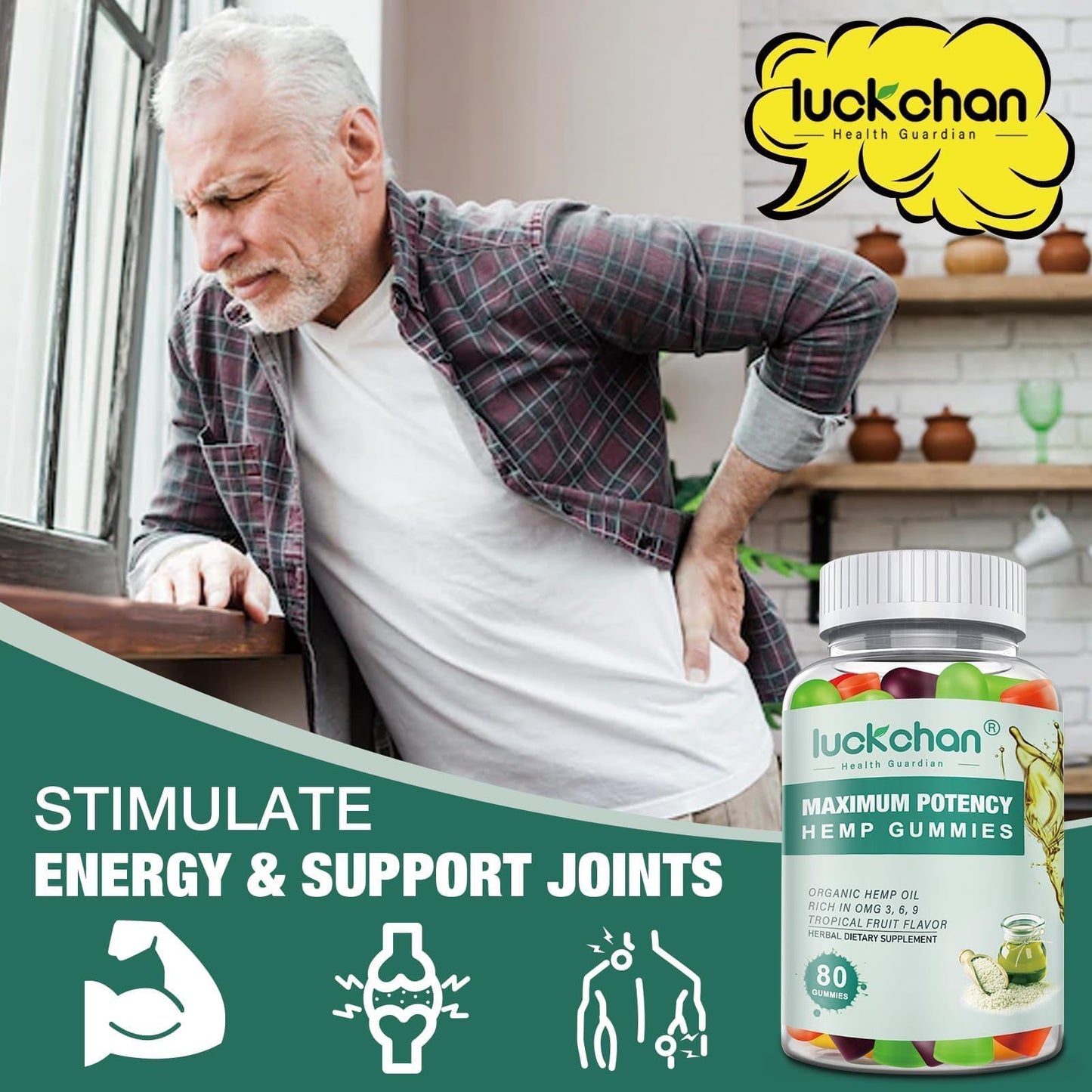 2 Packs High-Potency Hemp Gummies for Sleep, Pain & Anxiety - Organic Colorado Hemp