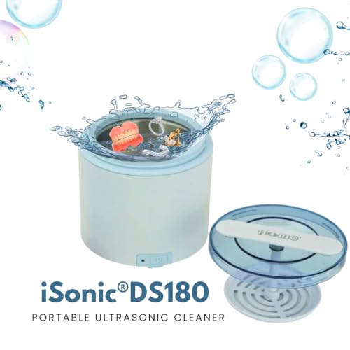 iSonic DS180 Portable Denture/Aligner/Retainer Cleaner - DC12V & AC100-240V Worldwide