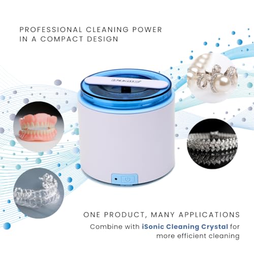 iSonic DS180 Portable Denture/Aligner/Retainer Cleaner - DC12V & AC100-240V Worldwide