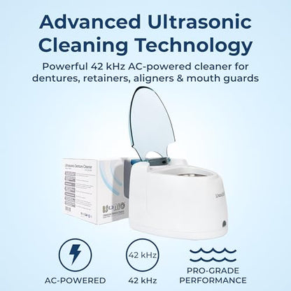 iSonic F3900 Ultrasonic Denture & Retainer Cleaner – 42 kHz, 200 ml Tank