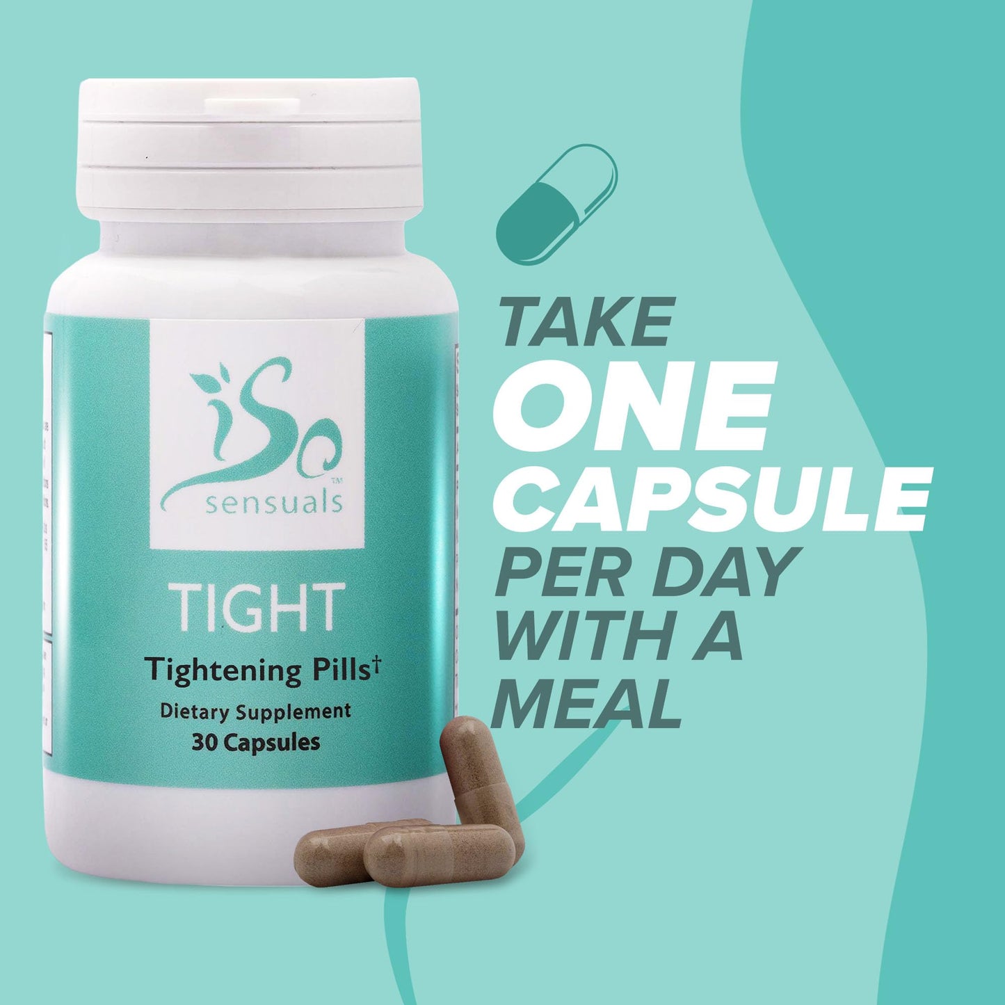 IsoSensuals TIGHT Vaginal Tightening Pills – Natural Elasticity Support (1 Bottle)