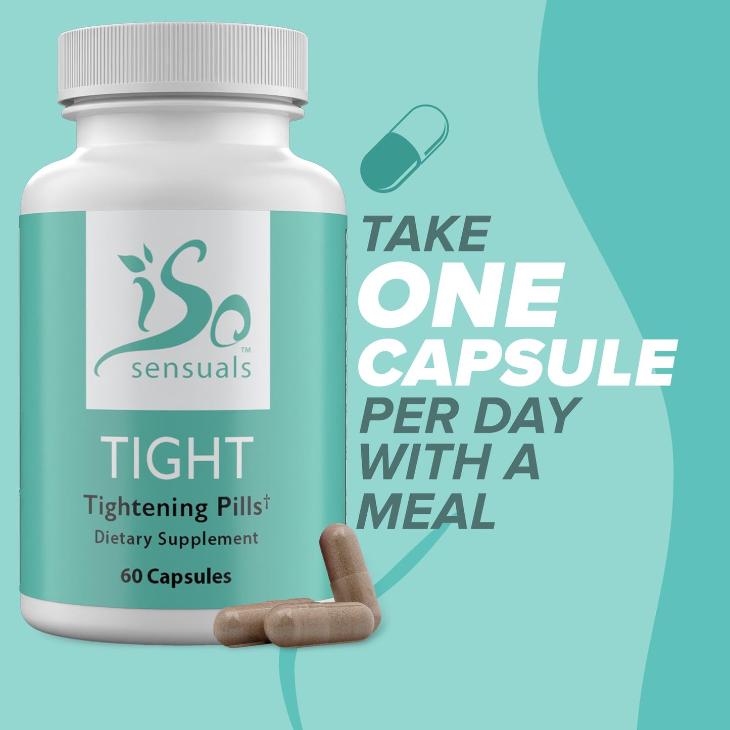 IsoSensuals TIGHT Vaginal Tightening Pills – Natural Elasticity Support (1 Bottle)