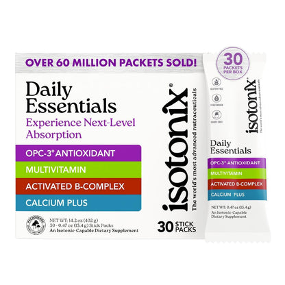 Isotonix Daily Essentials 4-in-1 Multivitamin Packets | Isotonic Delivery, Gluten Free, 30 Pack