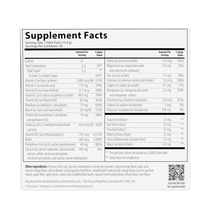 Isotonix Daily Essentials 4-in-1 Multivitamin Packets | Isotonic Delivery, Gluten Free, 30 Pack