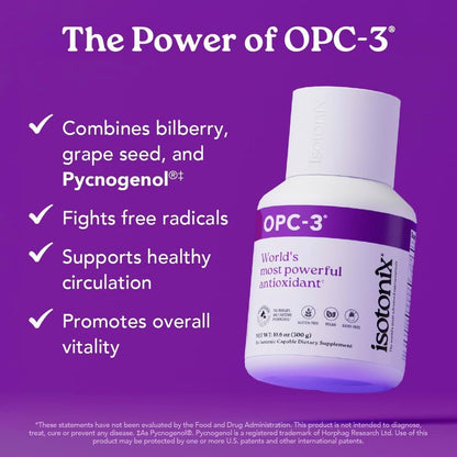 Isotonix OPC-3 Antioxidant Supplement for Heart & Circulation | 90 Servings | Vegan & Gluten-Free