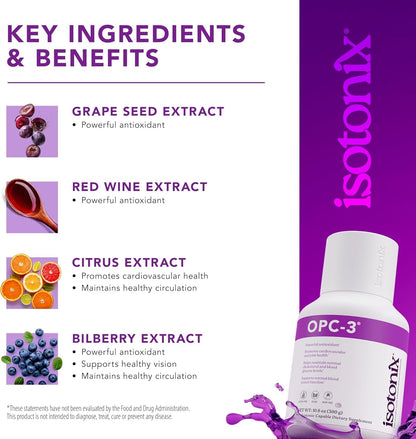 Isotonix OPC-3 Antioxidant Supplement for Heart & Circulation | 90 Servings | Vegan & Gluten-Free