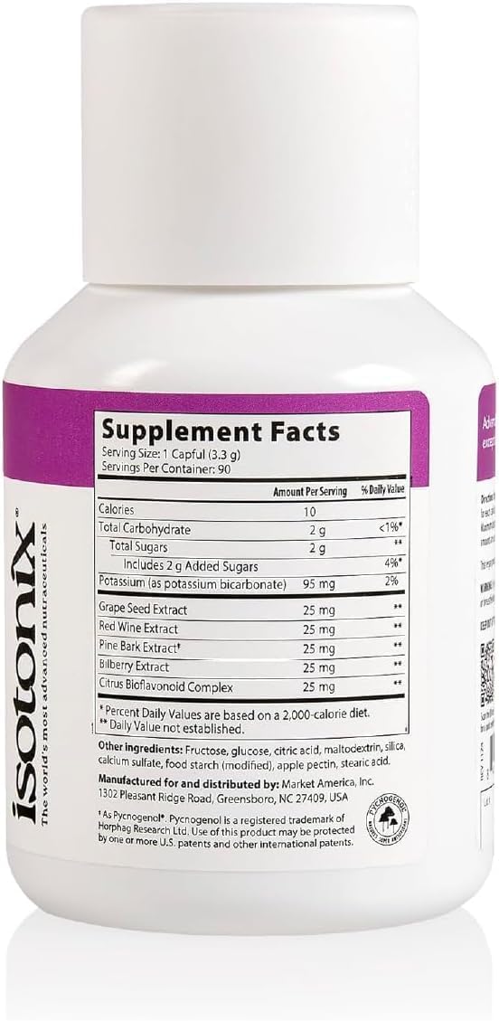 Isotonix OPC-3 Antioxidant Supplement for Heart & Circulation | 90 Servings | Vegan & Gluten-Free