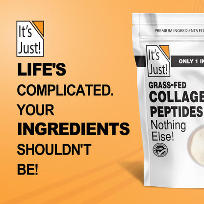 It's Just! Collagen Peptides - Grass-Fed, Unflavored, Type I & III | 1.25lb