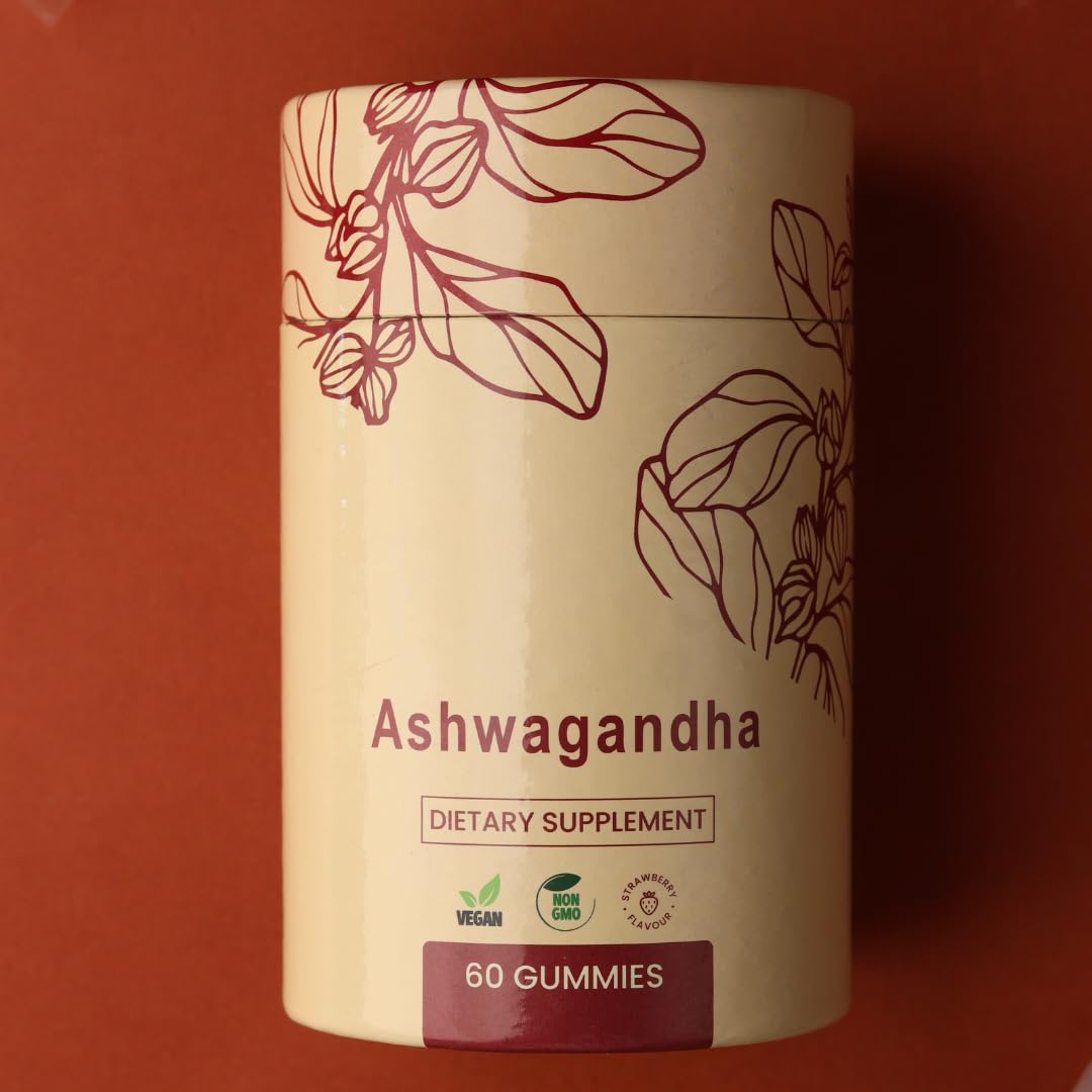ITADAKIMASU Ashwagandha & Vitamin D Gummies for Stress, Mood & Sleep – Low Sugar, Organic Root Extract and Non-GMO – 60 Count