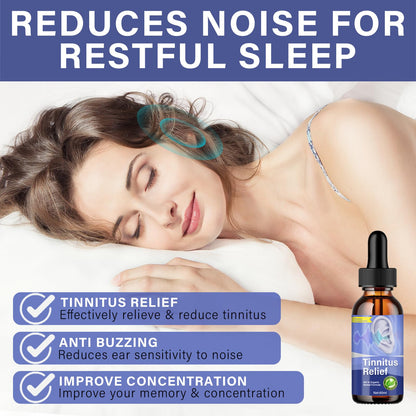 ITECFREELY Tinnitus Relief Drops – Natural Ear Ringing Relief for Men & Women (2 Fl Oz)