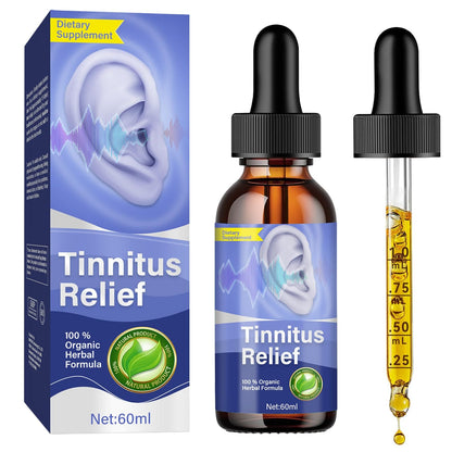 ITECFREELY Tinnitus Relief Drops – Natural Ear Ringing Relief for Men & Women (2 Fl Oz)