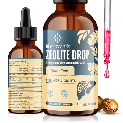 Itharoventis Zeolite Liquid Drops, 2 Fl Oz – Mineral Supplement
