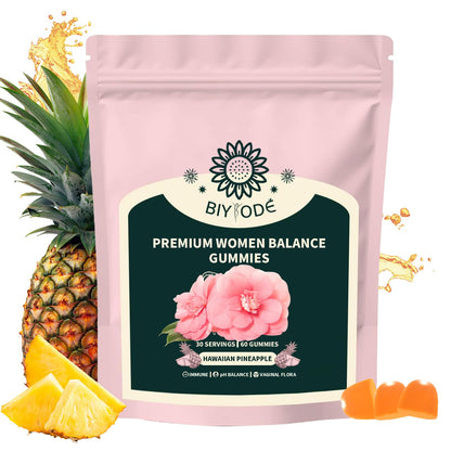 Itiban Women's Balance Gummies – Pineapple Probiotics, Immune Support, Vegan & Gluten-Free