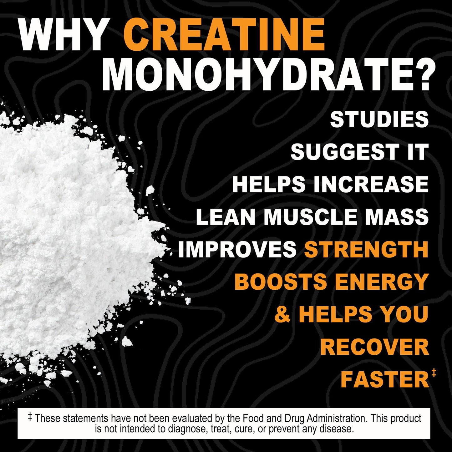 It's Just! Creatine Monohydrate Powder – Unflavored, Made in USA, 200g / 40 Servings