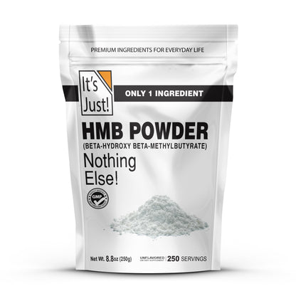 It's Just! HMB Powder 250g – Calcium HMB, Gluten Free, Keto Friendly