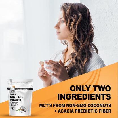It's Just MCT Oil Powder with Prebiotic Fiber — 1.5lb, 70% C8 / 30% C10, Fast Fuel for Body & Brain, Keto Coffee Creamer, Non-GMO, Heavy Metal Tested