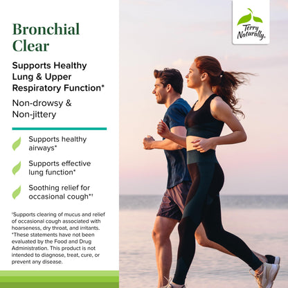 Terry Naturally Bronchial Clear Ivy Leaf Extract – Respiratory Support for Bronchial & Lung Health (90 Tablets, Pack of 2)