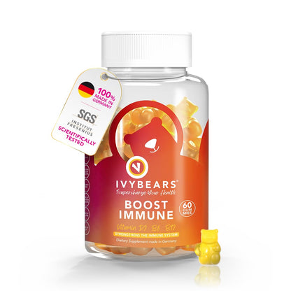 IvyBears Immune Support Gummies – Vegan Daily Immune Booster (60 Gummies)