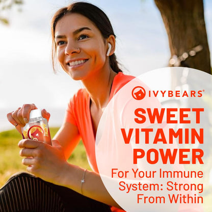 IvyBears Immune Support Gummies – Vegan Daily Immune Booster (60 Gummies)