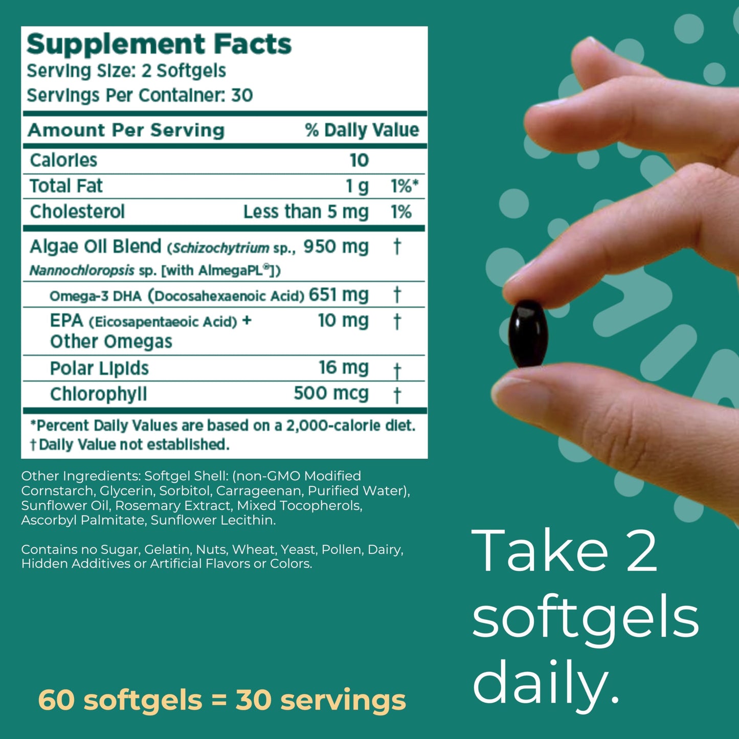 Iwi Omega-3 Sport: Plant-Based Algae DHA, 60 Softgels