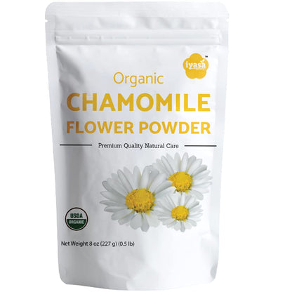 Iyasa Organic Chamomile Powder – Food Grade, 8 oz (223 g)