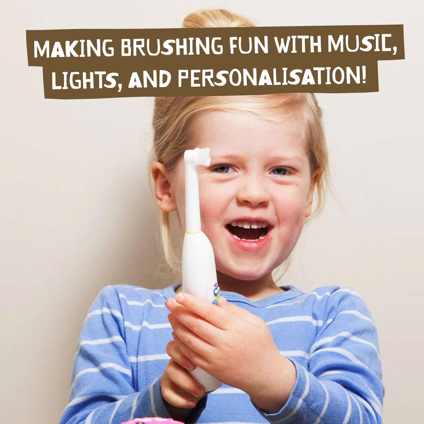 Jack N' Jill Buzzy Brush – Electric Musical Toothbrush for Kids 3+