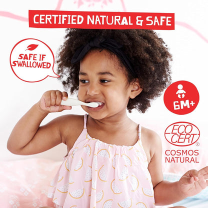 Jack N' Jill Mega Toothpaste 7.05 oz – Fluoride Free, 40% Xylitol, Strawberry
