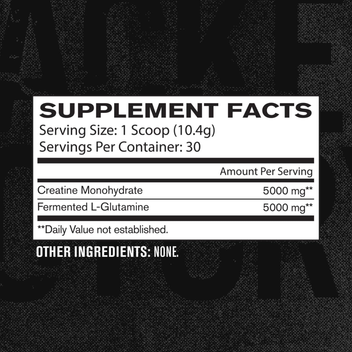 Jacked Factory Creatine + Glutamine – Creatine Monohydrate + L-Glutamine for Muscle Recovery, Strength, and Gut Health | 30 Servings, Unflavored