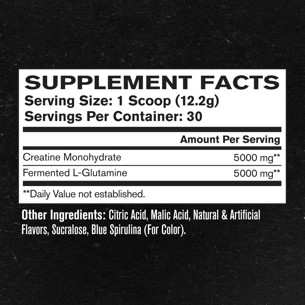 Jacked Factory Creatine + Glutamine – 30 Servings, Blue Raspberry | Muscle Recovery & Strength