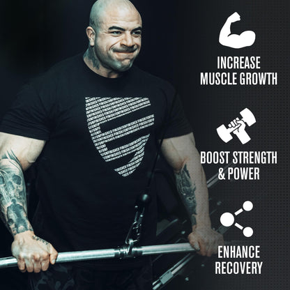 Jacked Factory Creatine Monohydrate + HMB Powder – Unflavored, 30 Servings