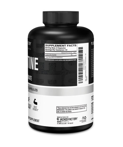 Jacked Factory Creatine Monohydrate Capsules – 150 Count | Muscle Growth & Strength
