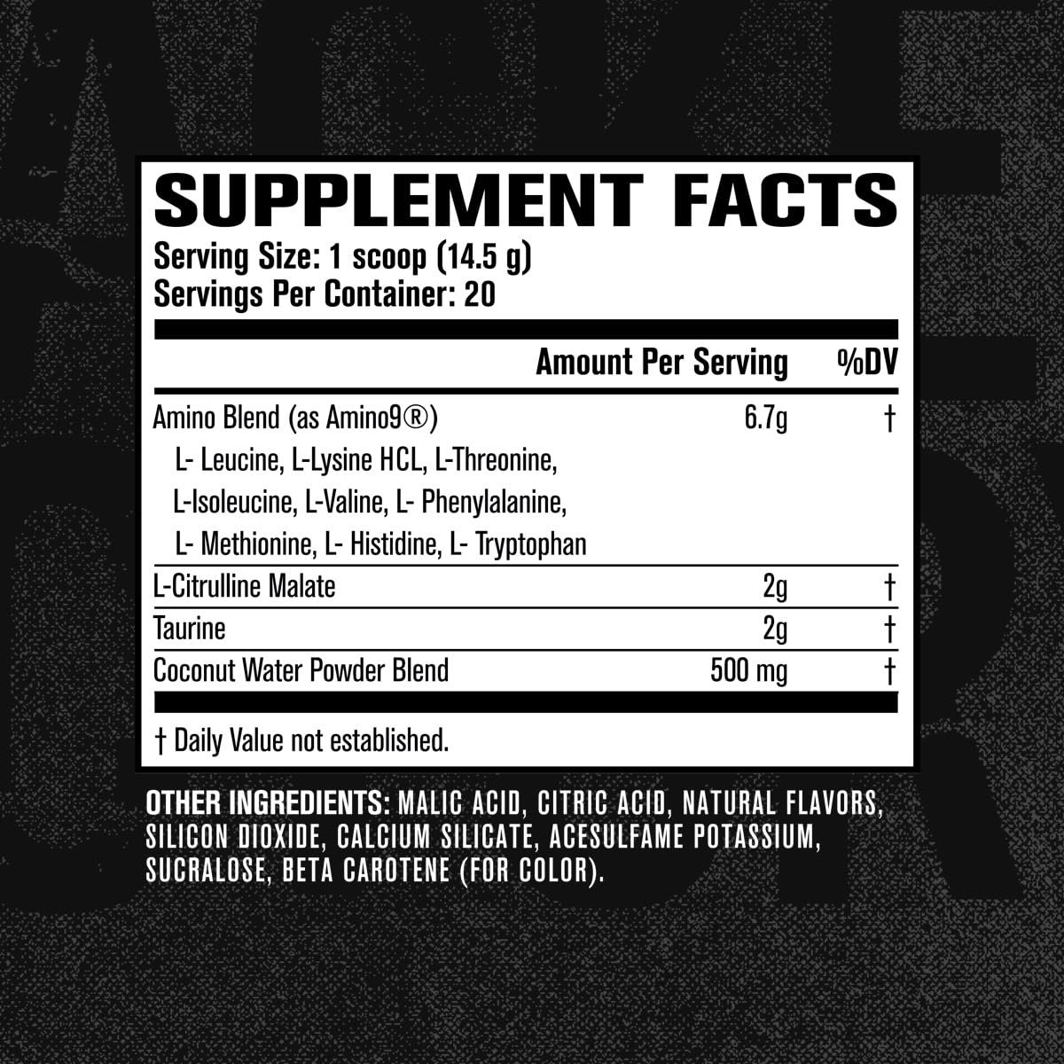 Jacked Factory EAA Surge – Essential Amino Acids Powder (EAAs & BCAAs) – Pineapple
