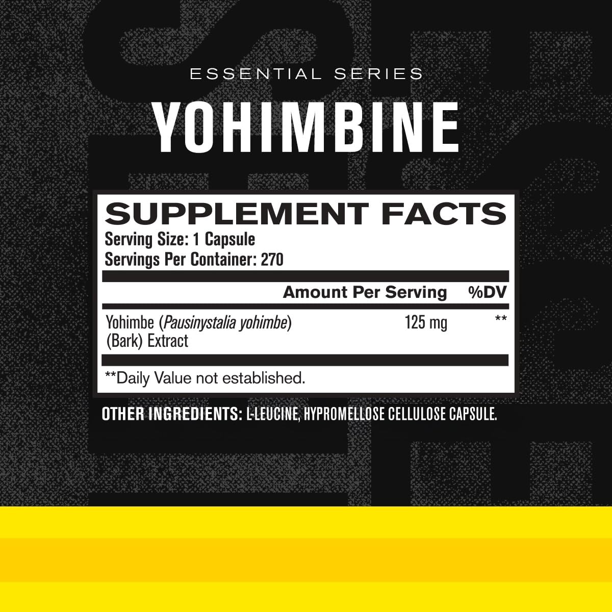 Jacked Factory Yohimbine Extra Strength | 270 Capsules | Premium Yohimbe Bark Extract