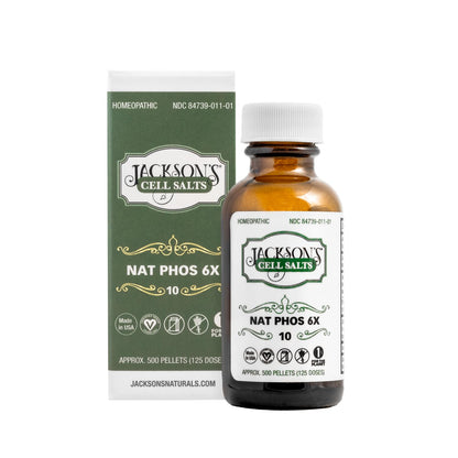 Jackson's Nat Phos 6X Cell Salt – Heartburn Relief, Vegan, USA Made