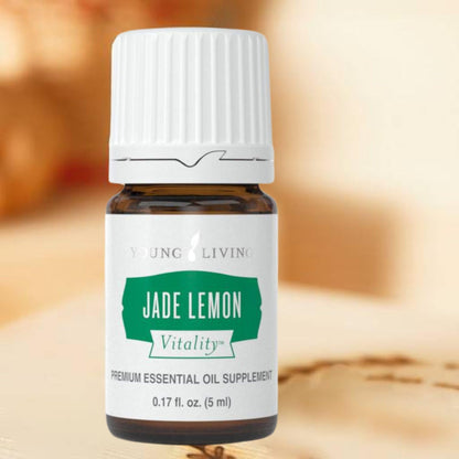 Young Living Jade Lemon Vitality 5 ml | Fresh Culinary Essential Oil with Natural Cleansing Properties