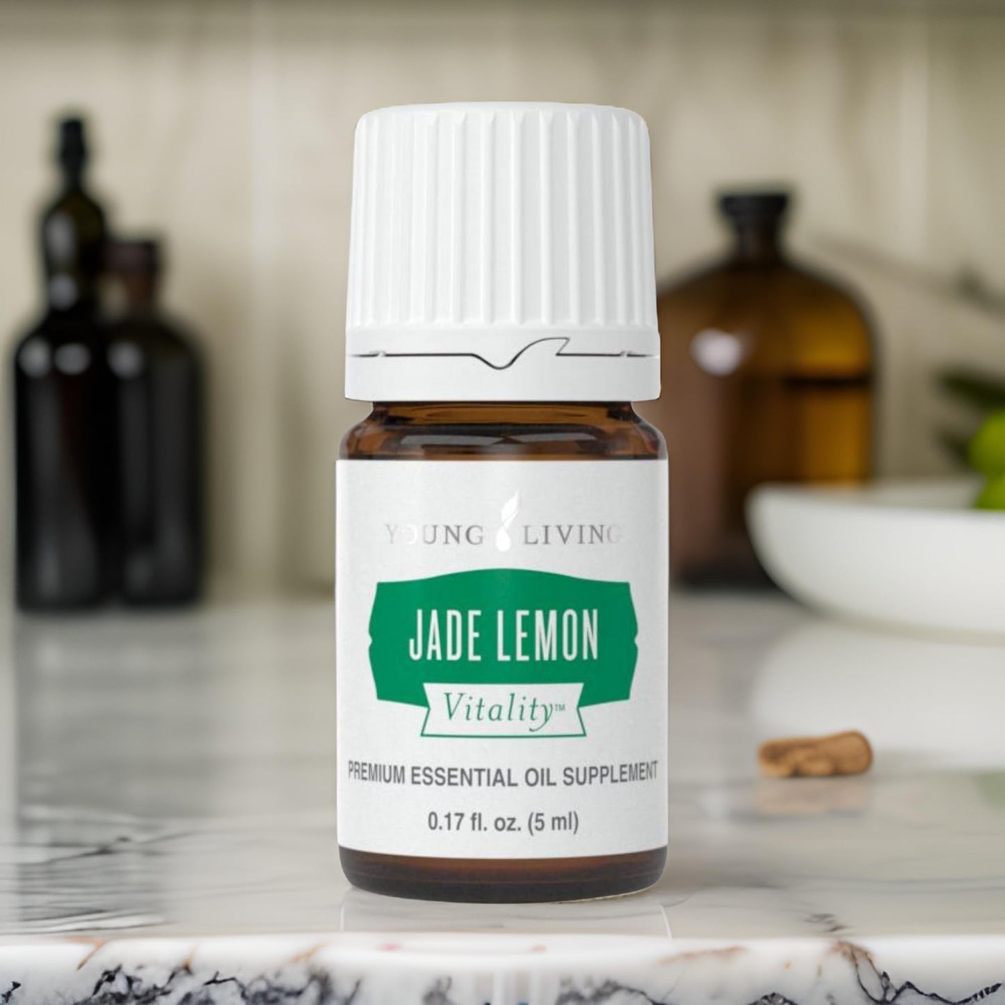Young Living Jade Lemon Vitality 5 ml | Fresh Culinary Essential Oil with Natural Cleansing Properties