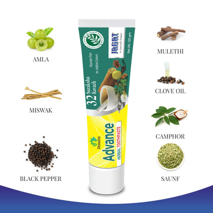 Jagat Devsutra Advanced Toothpaste | Ayurvedic Herbal, 100% Natural Whitening | Pack of 4