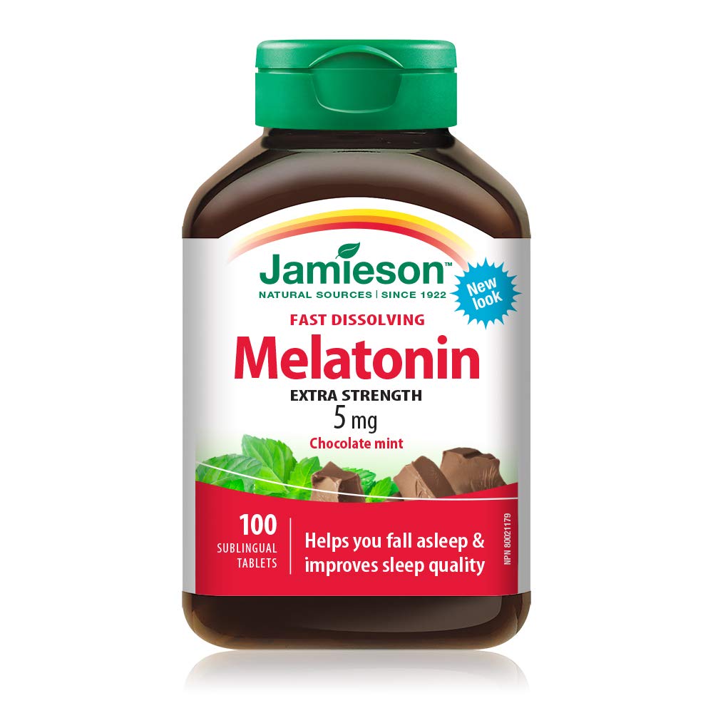 Jamieson Melatonin 5mg Fast-Dissolving Tablets - 100 Count | Sleep Support