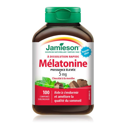 Jamieson Melatonin 5mg Fast-Dissolving Tablets - 100 Count | Sleep Support
