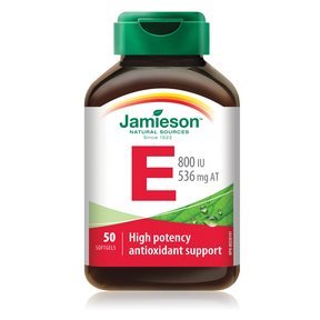 Jamieson Vitamin E 800 IU - 50 Softgels | Vitamin E Supplement