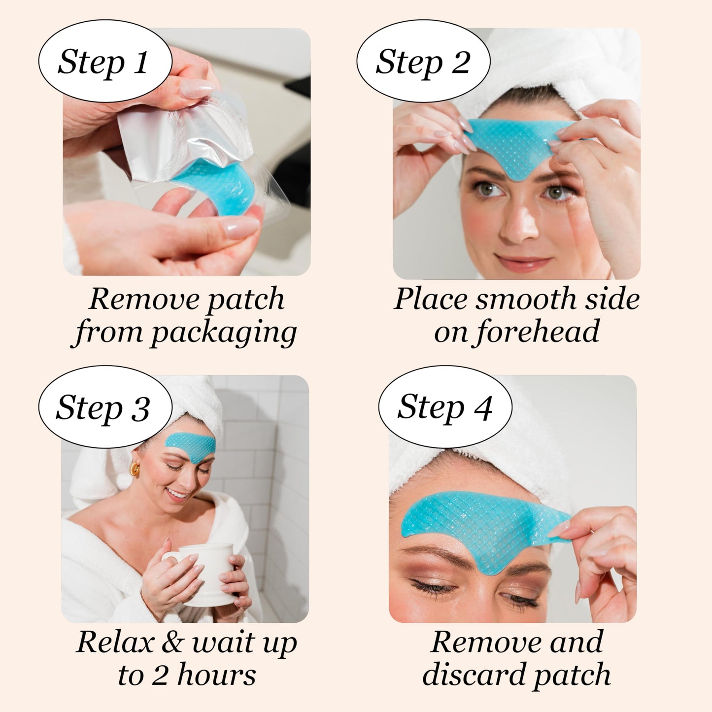 JANE VINE Forehead Wrinkle Patches – Anti Wrinkle, Cooling Collagen Hydration (20 Pcs)