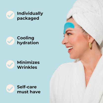 JANE VINE Forehead Wrinkle Patches – Anti Wrinkle, Cooling Collagen Hydration (20 Pcs)