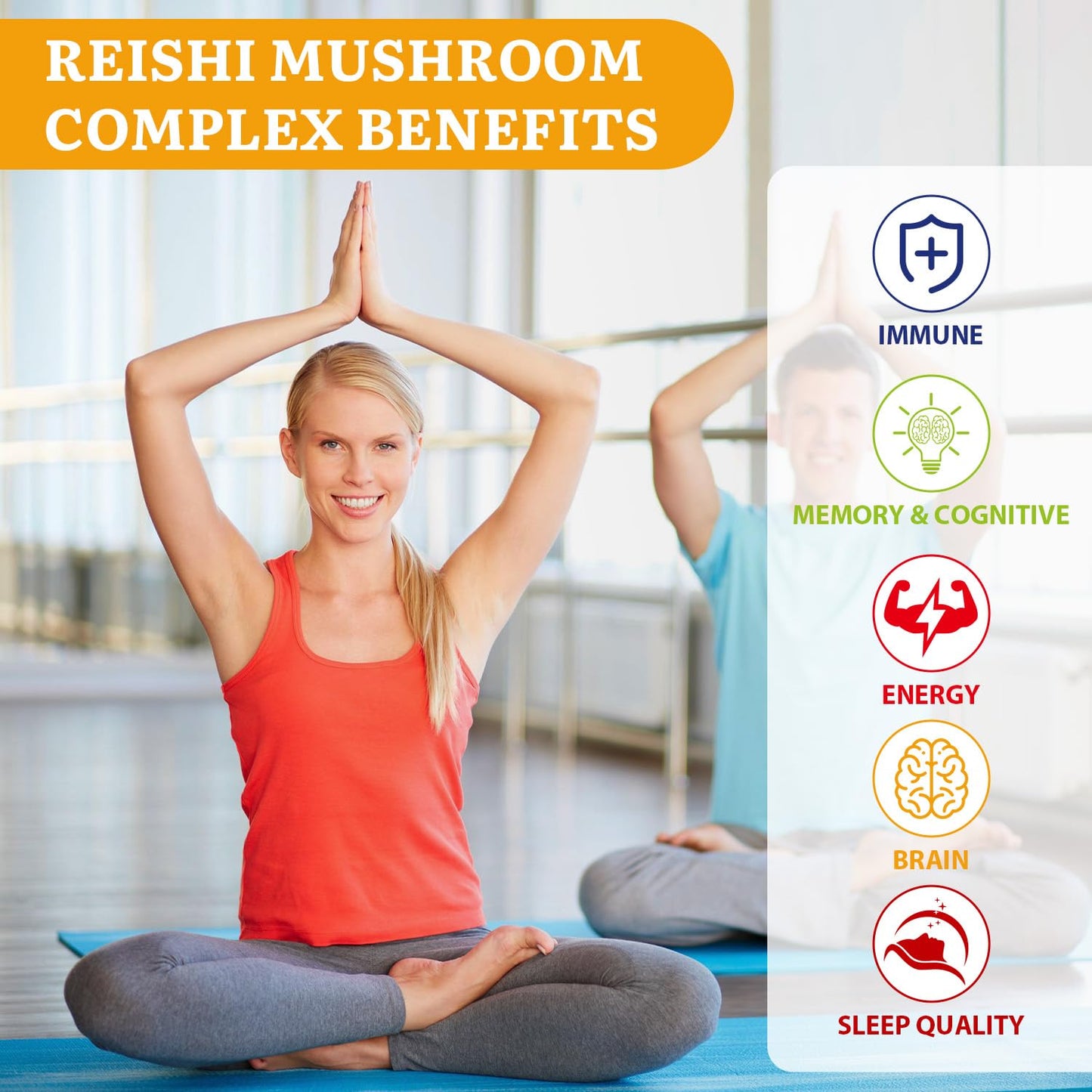 Japanese Reishi 1500mg – 9-in-1 Organic Mushroom Capsules (Immune & Brain)