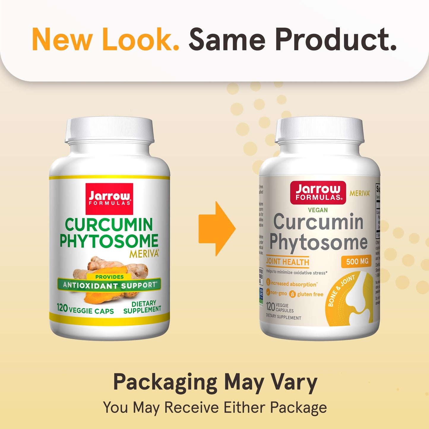 Jarrow Formulas Curcumin Phytosome 500 mg with Meriva – Joint Health & Antioxidant Support – 120 Veggie Capsules