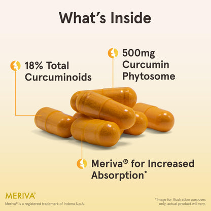 Jarrow Formulas Curcumin Phytosome 500 mg with Meriva – Joint Health & Antioxidant Support – 120 Veggie Capsules