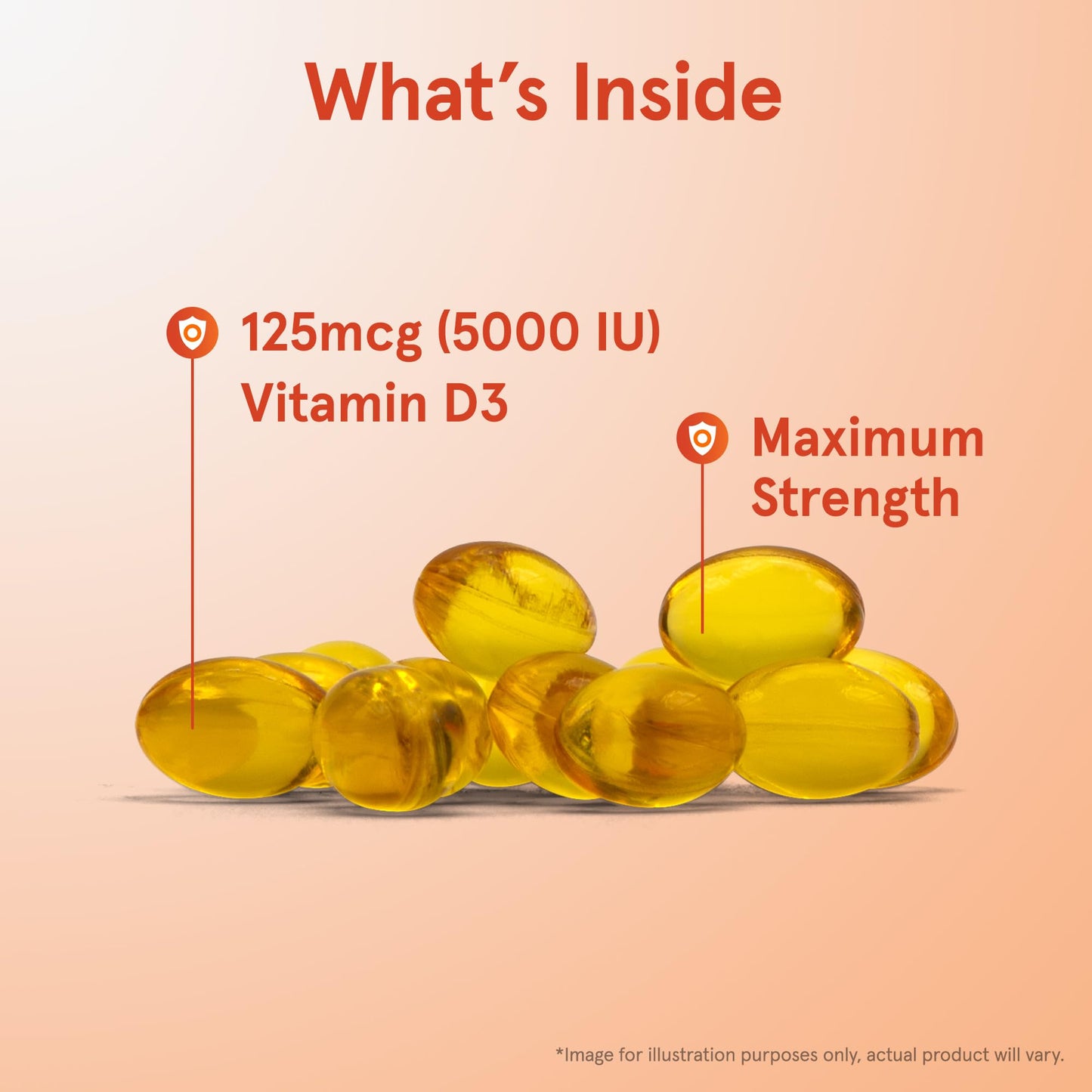 Jarrow Formulas Vitamin D3 5000 IU (125 mcg) – 100 Servings Softgels | Immune & Bone Support | Gluten Free