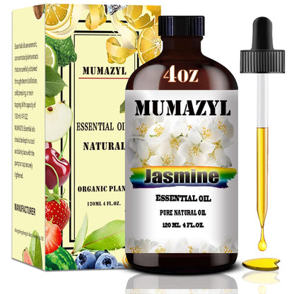 Jasmine Essential Oil - 4 Fl Oz (120 ml) for Diffuser, DIY Crafts & Gifts