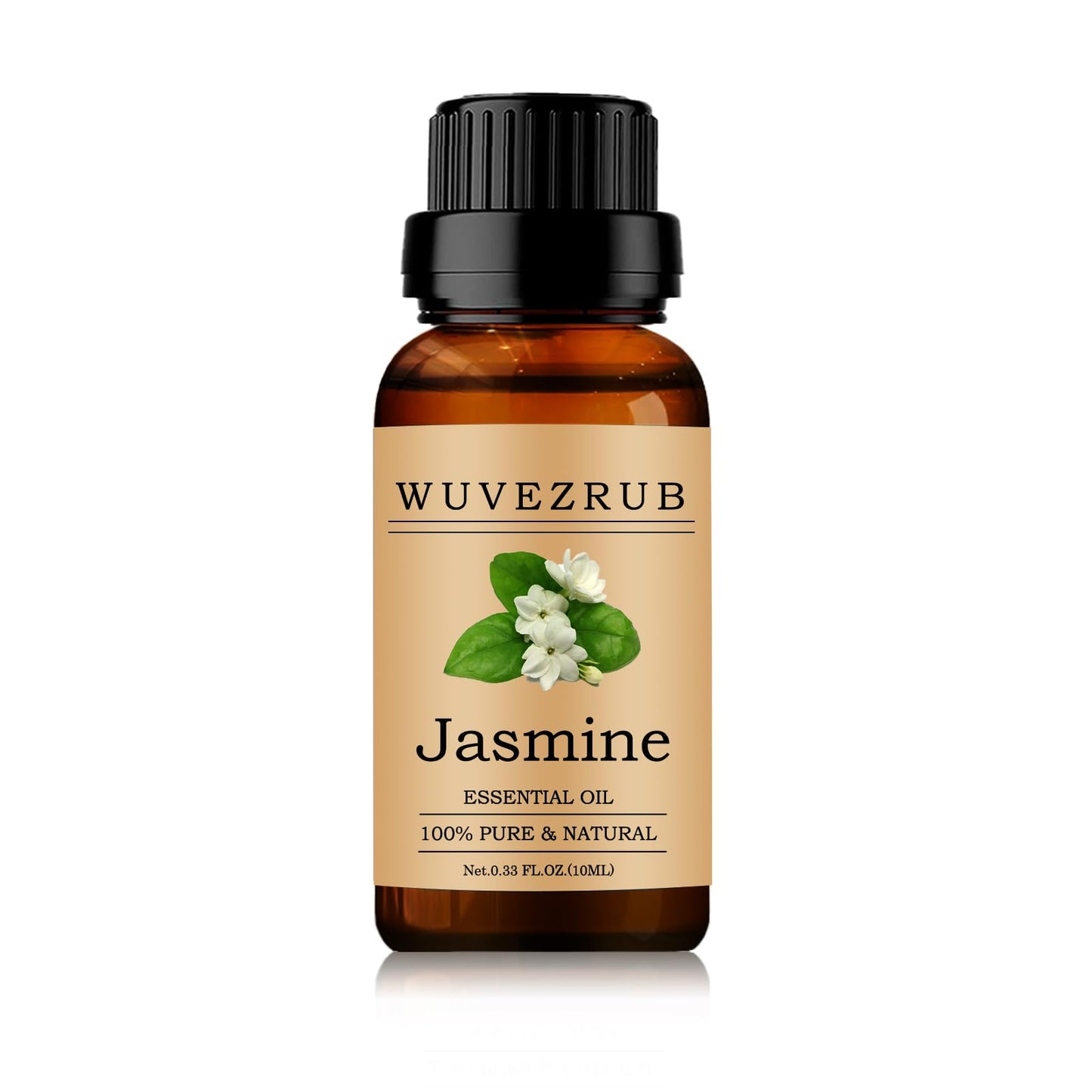 Jasmine Essential Oil 10ml – Organic 100% Pure & Natural for Aromatherapy Diffuser (0.33 fl oz)