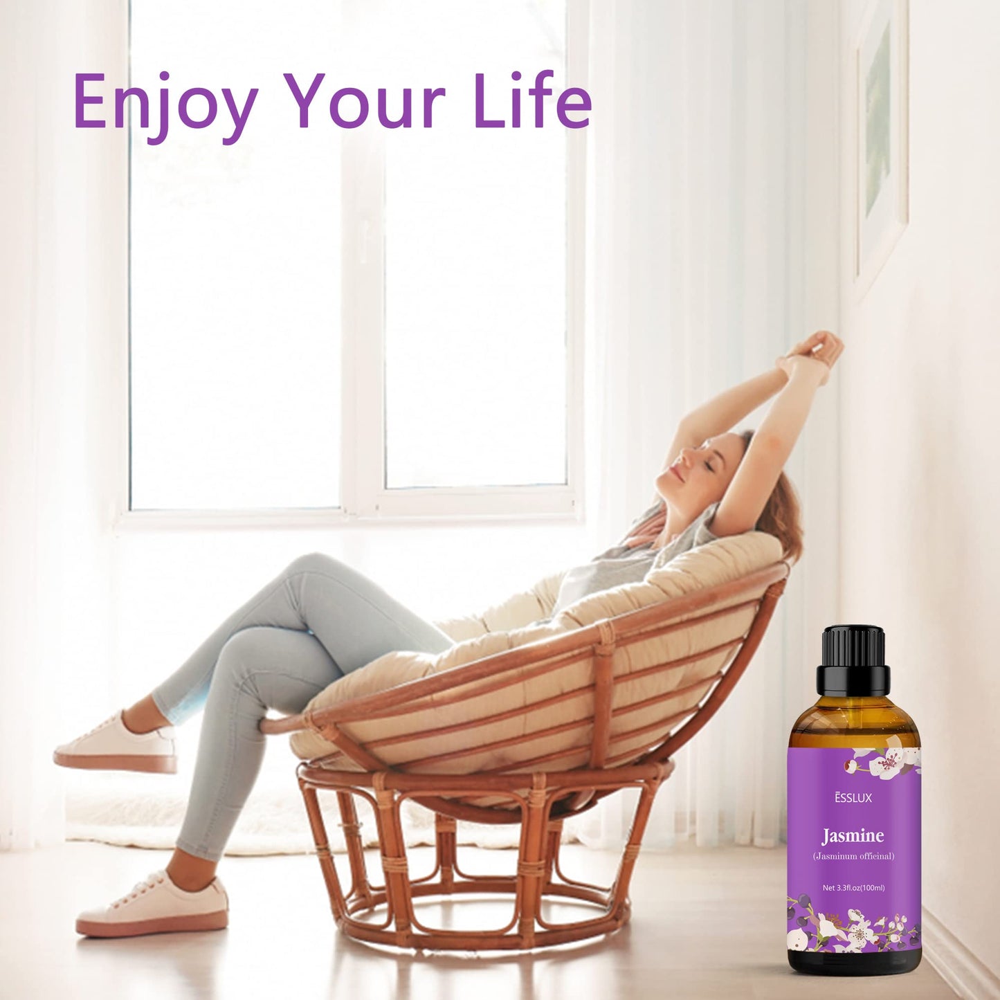 Jasmine Essential Oil 100ml | ESSLUX Aromatherapy