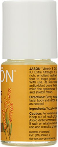 JASON Vitamin E 32,000 IU Extra Strength Skin Oil – Targeted Solution, 1.1 oz Bottle (Pack of 2)